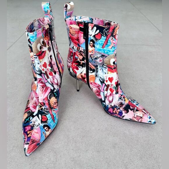 CHRISTIAN LOUBOUTIN Epic Booty Leather Printed Ankle Boots 70 EU 36.5 US 6.5 - Picture 10 of 10